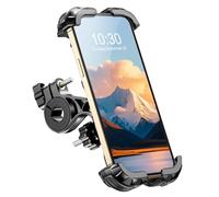 CIRYCASE Porta Cellulare Bici, Aggiornato Protezione & Blocco Sicurezza Ruotabile 360°, Universal Supporto Telefono Bici Moto/Scooter Manubrio Stabilizzatori e Ammortizzatori per 4.7-6.8" Smartphone