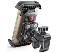 CIRYCASE Porta Cellulare Moto Aggiorna Antivibrazione, Porta Cellulare Bici Super Stabile, 360° Rotabile & Blocco Rapido Manubrio Supporto Telefono Moto, Cavalletti per Bicicletta Telefoni 4.7-6.8''