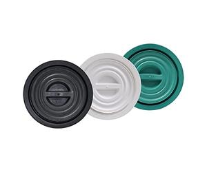 CIS P480076N - Coperchio Per Bidone Immondizia da 75L, Sovrapponibile, In Pvc, Nero