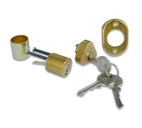 Cisa Cilindro da applicare 02139.00 00 – Doppio 50 mm Ottone lucido
