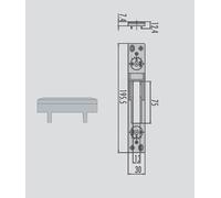 CISA 06465/57 CONTROPIASTRA METALLO