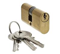 CISA 108210060, Cilindro Serratura Ovale, Ottone, 28/35 mm