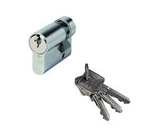 CISA 10873002012, Cilindro Europeo, Ottone sabbiato nichelato, 30/10 mm