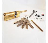 CISA 10A3179006600C5, Cilindro Europeo Astral, Ottone Lucido, 50/30 mm, Predisposto per Montaggio Pomolo