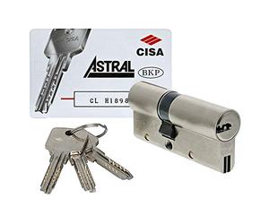 CISA 10A3S112012, Cilindro Europeo Astral S, Ottone Nichelato, 40/30 mm