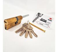 CISA 10A3S71200000C5, Cilindro Europeo Astral S, Ottone Smerigliato, 45/30 mm; Predisposto per Montaggio Pomolo, Gambo Accorciabile