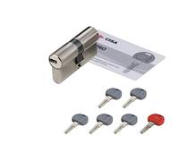 CISA 10E30019012SD, Cilindro Europeo Asix, Ottone Nichelato, 35/45 mm, con Chiave di Cantiere