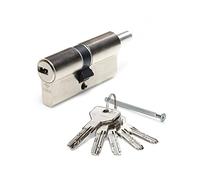 CISA 10E3021801200C5, Cilindro Europeo Asix, Ottone Nichelato, 40/40 mm, Predisposizione per Pomolo, 5 Chiavi