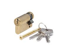 CISA 10G304030, Mezzo Cilindro Europeo C2000, Ottone Smerigliato, 40/10 mm