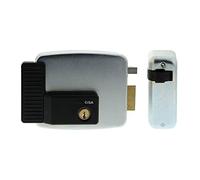 CISA 111721801, Serratura Elettrica da Applicare, 12 V, Zincato, Entrata 80, Mano Destra