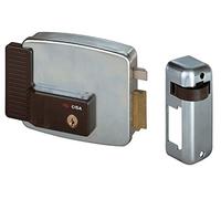 Serratura metallo applicare elettr 11921 est cisa zincata c.tondo fisso+scr e.mm