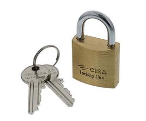 CISA 121010400, Lucchetto Bici Locking Line, Ottone, 40 mm