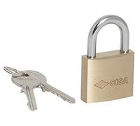CISA 122010250, Lucchetto 25 mm, Arco in Acciaio, Corpo in Ottone