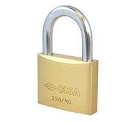 CISA 122010400, Lucchetto 40 mm, Arco in Acciaio, Corpo in Ottone