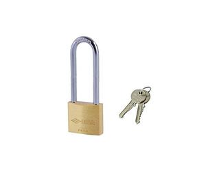 CISA 122011410, Lucchetto Arco Lungo, 40 mm, Arco in Acciaio, Corpo in Ottone