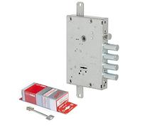 CISA 15766528A0000C5, Serratura ricifrabile a Doppia Mappa da Applicare per Porte Blindate New Cambio Facile, Versione Catenaccio e Scrocco, Entrata 64, Mano Ambidestra, 5 Chiavi, Chiave di Cantiere