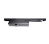 CISA 1C211003090, Chiudiporta Forza Regolabile Professional Plus 2, Senza Arresto, Braccio a Slitta, EN 2-4, Nero Opaco, Largh. Porta Max 850-1100
