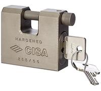 CISA 2855L660 Lucchetto rettangolare monoblocco acciaio, Acciaio, 66 mm.