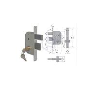 CISA 42510-50-0 SERRATURA CANCELLO CILINDRO FISSO