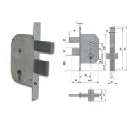 CISA 42512-50-0 SERRATURA CANCELLO CILINDRO SAGOMATO