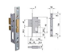 CISA 44245-15-0 SERRATURA INFILARE CILINDRO OVALE F16