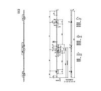 CISA 49526-30-0 SERRATURA MULTIPUNTO CILINDRO SAGOMATO