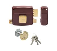 Serratura legno applicare 50110 cisa c.staccato m2+tirante+pomolo e.mm 50 dx Cis