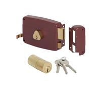 Serratura legno applicare 50121 cisa c.tondo fisso m2+tirante e.mm 60 sx Cisa