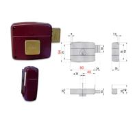 Cisa 50131-70-1 Serratura Applicare Cil Fisso Dx