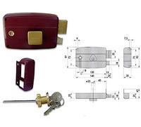 CISA 50180-60-2 SERRATURA APPLICARE CILINDRO STACCATO SX