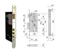CISA 52520-50 SERRATURA INFILARE CILINDRO. 60