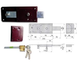 CISA 55051-50-1 SERRATURA FERROGL CILINDRO STAC DX
