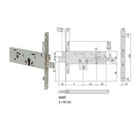 Cisa 56357-90 Serratura Cil Eur Infilare Tripl