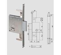 CISA 57226/52 SERRATURA D/M.INF.