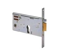 Serratura metallo infilare elettrica 14351 cisa b.q zinc f.mm 20 f.sagom+scr+f h