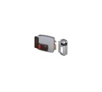 CISA Serratura Elettrica per Serramenti in Legno Elettroserratura da applicare con Scrocco autobloccante Cilindro esterno Pulsante interno Entrata 50 mm...
