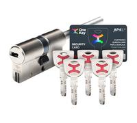 CISA - Cilindro Europeo AP4 S 10P3S70701200C5 per Serratura Porta Blindata - Cilindro Europeo 30/30 con 5 Chiavi A Duplica Protetta - Anti Bumping Anti Strappo - Predisposizione al Pomolo