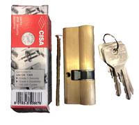 CISA CILINDRO OTTONE SAGOMATO MM.80 - 50-30 ORIGINALE CODICE 0G300.17.0