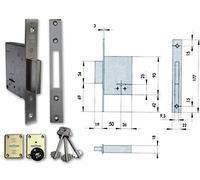 CISA SERRATURA DOPPIA MAPPA INF.LEGNO 57220-60-0 CISA