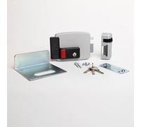 CISA - Serratura Elettrica da Applicare 111731801N7 - Elettroserratura CISA con Chiave e Pulsante Interni - Funzione Fermo a Giorno - Serratura Cancello Esterno Entrata 80 Regolabile - Mano Destra