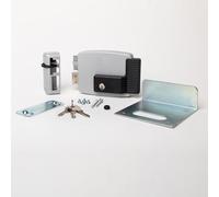 CISA - Serratura Elettrica da Applicare 111761602N7 - Elettroserratura CISA con Chiave Interna e Catenaccio - Serratura Cancello Esterno Entrata 60 Regolabile - Mano Sinistra