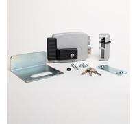 CISA - Serratura Elettrica da Applicare 111761701N7 - Elettroserratura CISA con Chiave Interna e Catenaccio - Serratura Cancello Esterno Entrata 70 Regolabile - Mano Destra