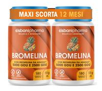 CISBANI PHARMA Bromelina Forte da 2500 GDU/g e 5000 GDU/g, 2 Confezioni 1 unità