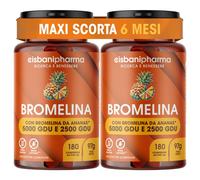CISBANI PHARMA Bromelina Forte da 2500 GDU/g e 5000 GDU/g, 2 Confezioni da 180