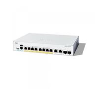 Switch di rete Cisco Catalyst 1300 Gestito L2 Gigabit Ethernet (10/100/1000) Supporto Power over (PoE) Grigio [C1300-8P-E-2G]