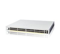 Cisco Catalyst 1200-48P-4G-Smart-Switch, 48-Port-GE, PoE, 4 x 1-GE-SFP, eingesch