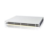 Cisco Catalyst 1200-48P-4G Smart Switch, 48 porte GE, PoE, 4 porte SFP 1GE, protezione limitata a vita (C1200-48P-4G)