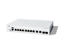 Cisco Catalyst 1300-8T-E-2G Managed Switch, 8 porte GE, alimentatore esterno, 2 porte combinate 1GE, protezione limitata a vita (C1300-8T-E-2G)