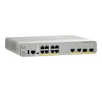 Cisco Catalyst 2960CX-8TC-L - Switch di rete a 8 porte Gigabit Ethernet, 2 uplink SFP da 1G e 2 uplink in rame da 1G, garanzia limitata a vita con formula avanzata (WS-C2960CX-8TC-L)