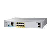 Cisco Catalyst 2960L-8PS-LL Switch di rete a 8 porte PoE+ Gigabit Ethernet, budget PoE 67 W, 2 porte uplink SFP da 1G, garanzia limitata a vita con formula avanzata (WS-C2960L-8PS-LL)